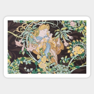 Alphonse Mucha Sticker